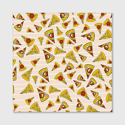 Холст квадратный Pizza Love, цвет: 3D-принт — фото 2