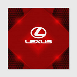 Холст квадратный Lexus: Red Light, цвет: 3D-принт — фото 2