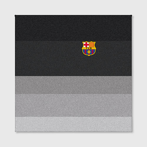 Картина квадратная ФК Барселона: Серый стиль / 3D-принт – фото 2