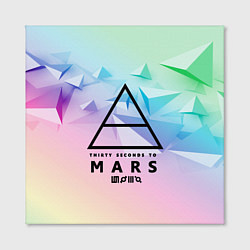 Холст квадратный 30 Seconds to Mars, цвет: 3D-принт — фото 2