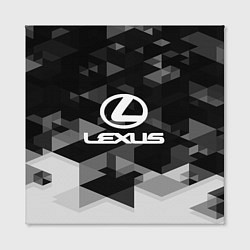 Холст квадратный Lexus sport geometry, цвет: 3D-принт — фото 2