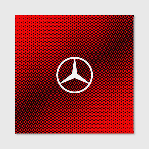 Картина квадратная Mercedes: Red Carbon / 3D-принт – фото 2