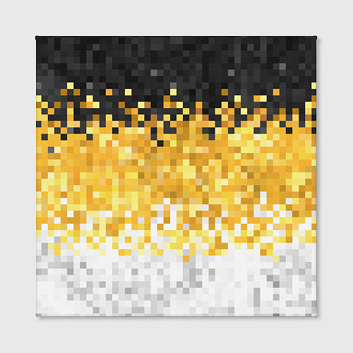 Картина квадратная Имперский флаг пикселами / 3D-принт – фото 2