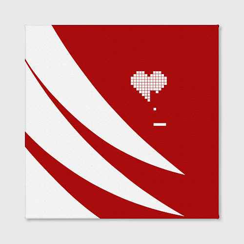 Картина квадратная Игра в сердца / 3D-принт – фото 2