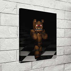 Холст квадратный Minecraft: Freddy FNAF, цвет: 3D-принт — фото 2
