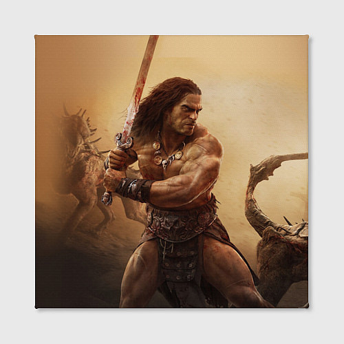 Картина квадратная Конан-варвар / 3D-принт – фото 2