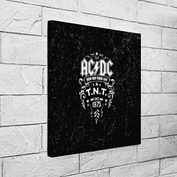 Холст квадратный AC/DC: Run For Your Life, цвет: 3D-принт — фото 2