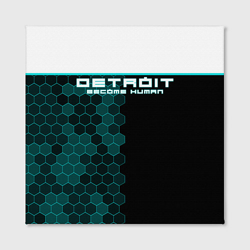 Картина квадратная Detroit: Cyber Hexagons / 3D-принт – фото 2