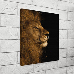 Холст квадратный Песчаный лев, цвет: 3D-принт — фото 2