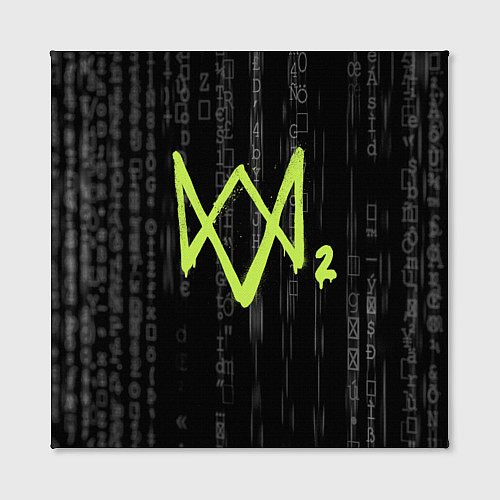 Картина квадратная Watch Dogs 2: Binary Code / 3D-принт – фото 2