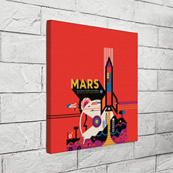 Холст квадратный NASA: Flight to Mars, цвет: 3D-принт — фото 2