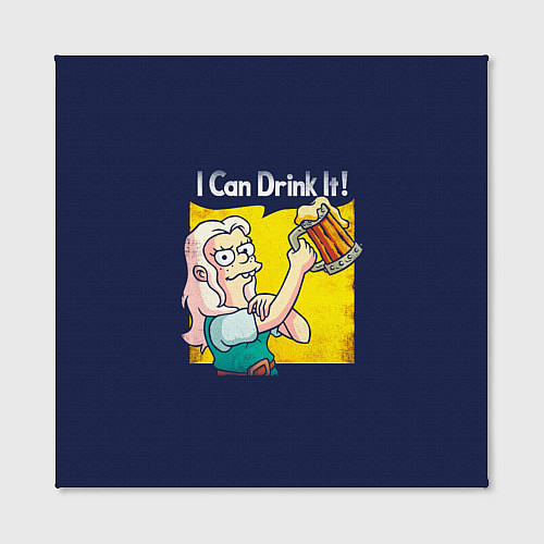 Картина квадратная I Can Drink It! / 3D-принт – фото 2