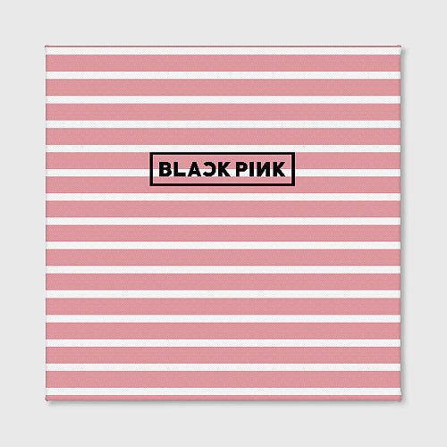 Картина квадратная Black Pink: Striped Geometry / 3D-принт – фото 2