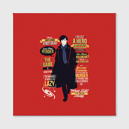 Картина квадратная Шерлок Холмс / 3D-принт – фото 2