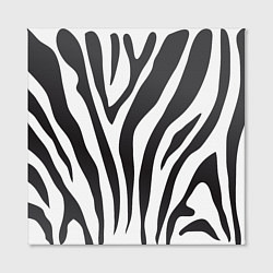 Холст квадратный Африканская зебра, цвет: 3D-принт — фото 2