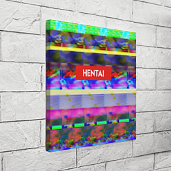 Холст квадратный Hentai TV, цвет: 3D-принт — фото 2