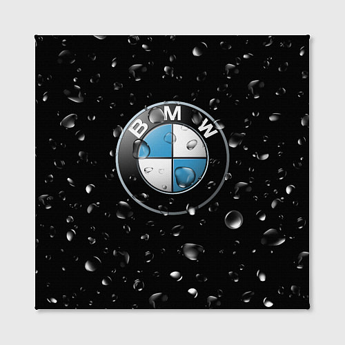Картина квадратная BMW под Дождём / 3D-принт – фото 2