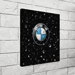 Холст квадратный BMW под Дождём, цвет: 3D-принт — фото 2