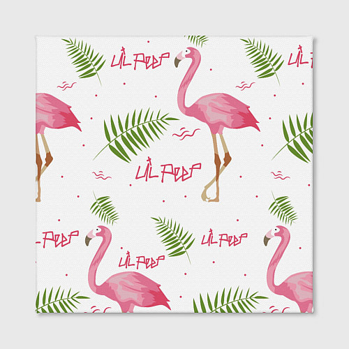 Картина квадратная Lil Peep: Pink Flamingo / 3D-принт – фото 2