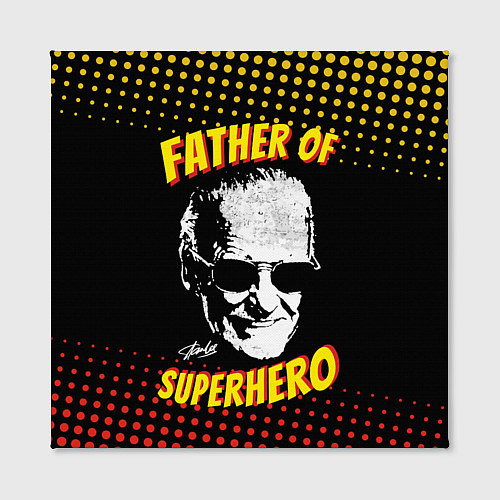 Картина квадратная Stan Lee: Father of Superhero / 3D-принт – фото 2