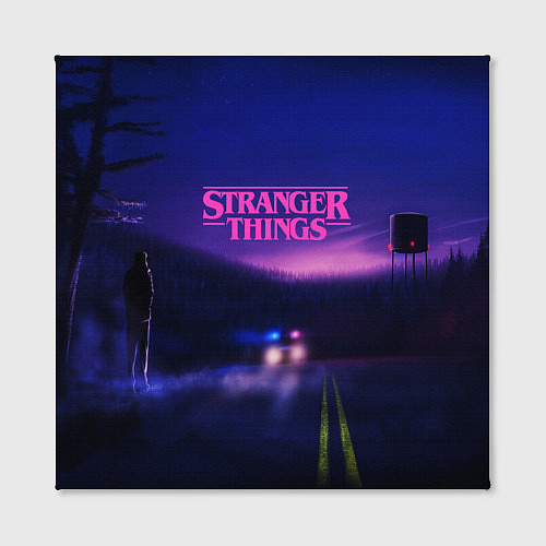 Картина квадратная Stranger Things: Neon Road / 3D-принт – фото 2