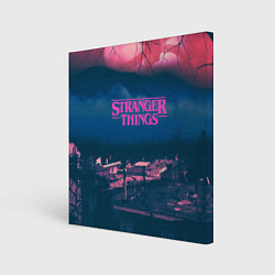 Холст квадратный Stranger Things: Pink Heaven, цвет: 3D-принт