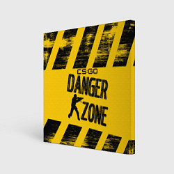 Холст квадратный Counter-Strike: Danger Zone, цвет: 3D-принт