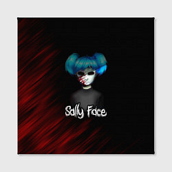 Холст квадратный Sally Face окровавленное лицо, цвет: 3D-принт — фото 2