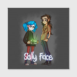 Холст квадратный Sally Face: Friends, цвет: 3D-принт — фото 2