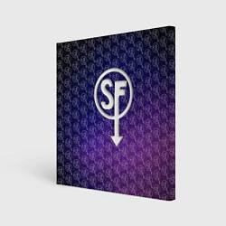 Холст квадратный Sally Face: Violet SF, цвет: 3D-принт