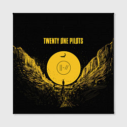 Холст квадратный Twenty One Pilots: Yellow Moon, цвет: 3D-принт — фото 2