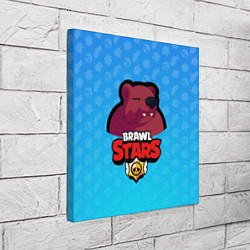 Холст квадратный Bear: Brawl Stars, цвет: 3D-принт — фото 2