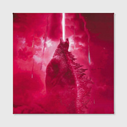 Холст квадратный Red Godzilla, цвет: 3D-принт — фото 2