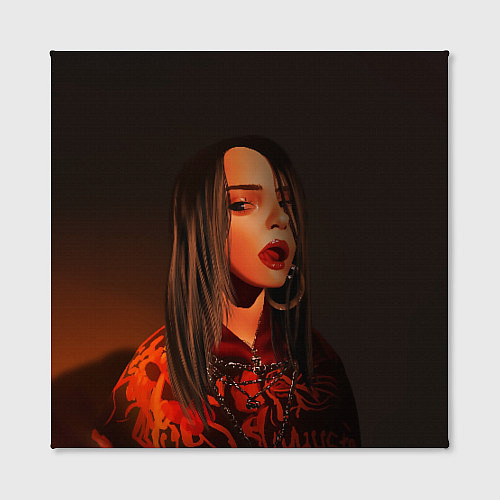 Картина квадратная Billie Eilish: Red Head / 3D-принт – фото 2