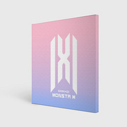 Холст квадратный Monsta X, цвет: 3D-принт