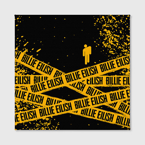 Картина квадратная BILLIE EILISH: Yellow & Black Tape / 3D-принт – фото 2