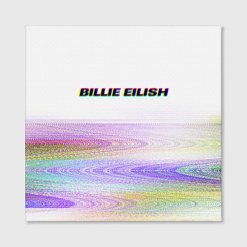 Картина квадратная BILLIE EILISH: White Glitch / 3D-принт – фото 2