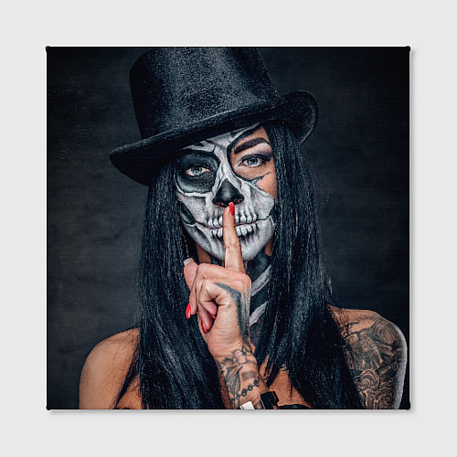 Картина квадратная Девушка halloween / 3D-принт – фото 2