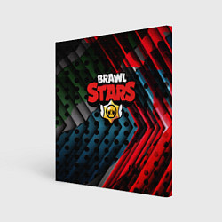 Холст квадратный BRAWL STARS, цвет: 3D-принт