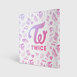 Холст квадратный TWICE, цвет: 3D-принт