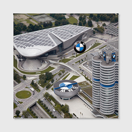 Картина квадратная BMW city / 3D-принт – фото 2