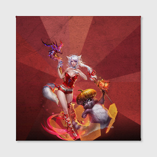 Картина квадратная Zoomorph and raccoon / 3D-принт – фото 2