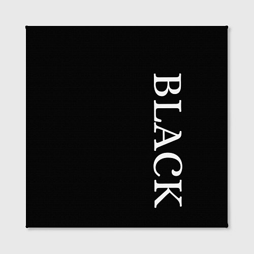 Картина квадратная Чёрная футболка с текстом / 3D-принт – фото 2