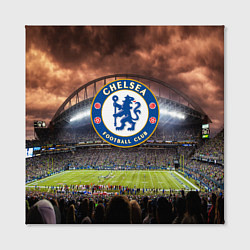 Холст квадратный FC Chelsea, цвет: 3D-принт — фото 2
