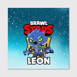 Холст квадратный BRAWL STARS WEREWOLF LEON, цвет: 3D-принт — фото 2