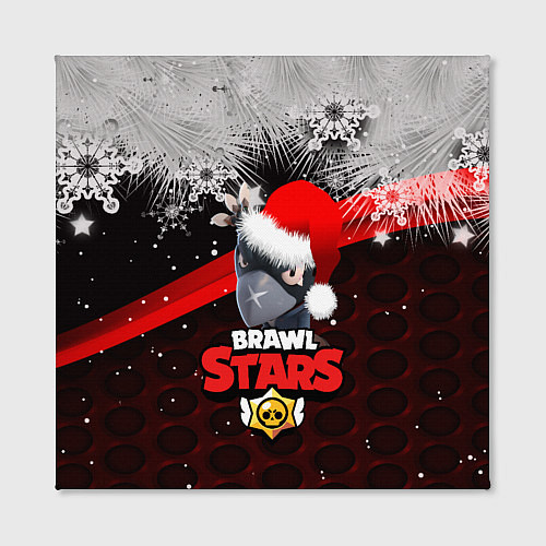 Картина квадратная Новогодний BRAWL STARS CROW / 3D-принт – фото 2