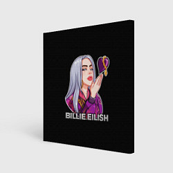 Холст квадратный BILLIE EILISH, цвет: 3D-принт