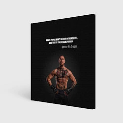 Холст квадратный Conor McGregor: Motivation, цвет: 3D-принт