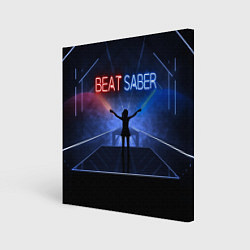 Холст квадратный Beat Saber, цвет: 3D-принт