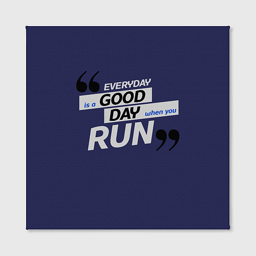 Картина квадратная Бегу - значит живу / 3D-принт – фото 2